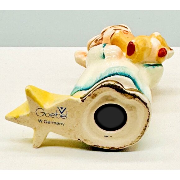 Vintage Goebel Angel Candle Holder Teddy Bear Rocking Horse Lot of 2 - Picture 10 of 11